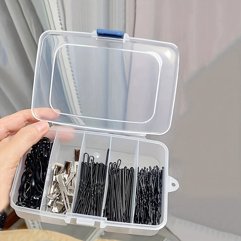 Accessories Travel Jewelry Box - Nieuwe【Clear 5/6Grid Draagbare Plastic Haarclips Sieraden