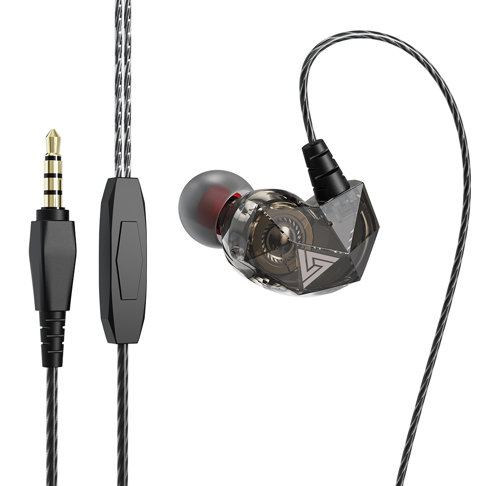 Earplug Set Foam - QKZ AK2 Zwarte bedrade oortelefoons HiFi