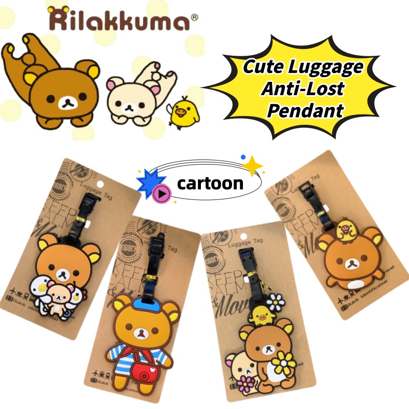 Travel Accessories In Bulk - Rilakkuma Creatief Gepersonaliseerd Bagage-etiket Anti-Verlieshanger Schattig