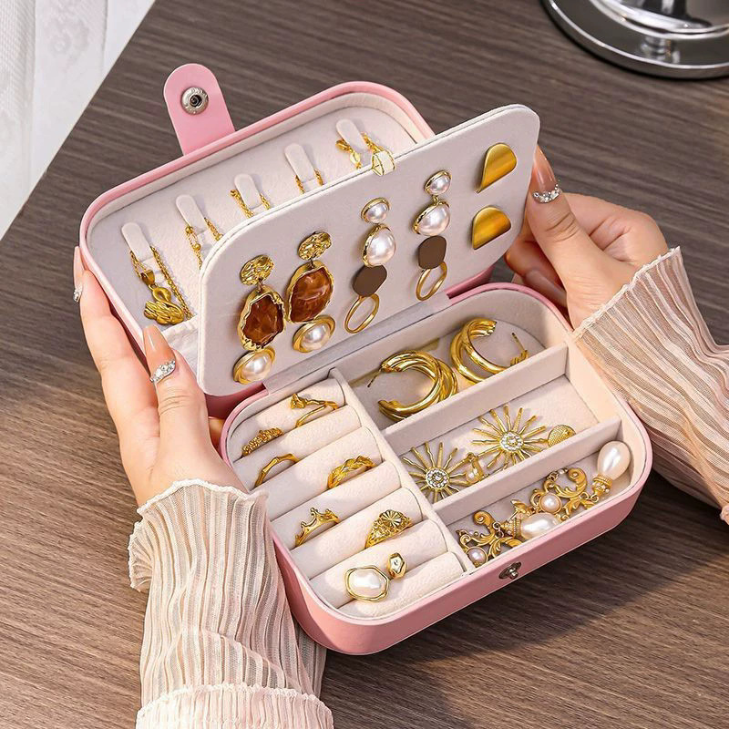 Accessories Travel Jewelry Box - Anti-oxidatie draagbare reis mini juwelendoos opbergdoos