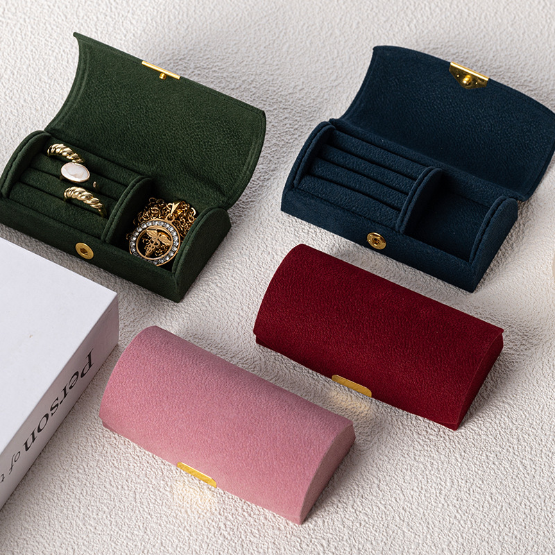 Accessories Travel Jewelry Box - Gebogen draagbare sieradendoos, draagbaar voor zakenreizen
