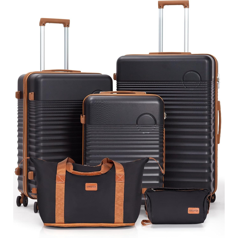 Travel Lock Tsa Approved - 5-delige hardcase koffersset ABS PC spinner