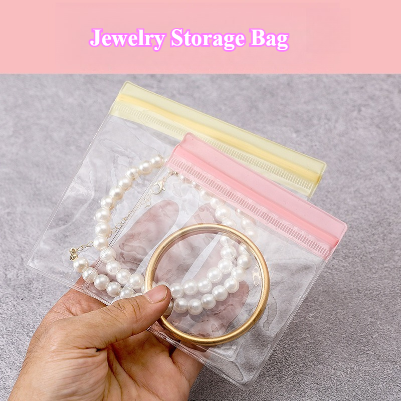 Travel Ziplock Bags - Gekleurde PVC-sieraden verzegelde ziplock-opbergtas Oorknopjes Ringen