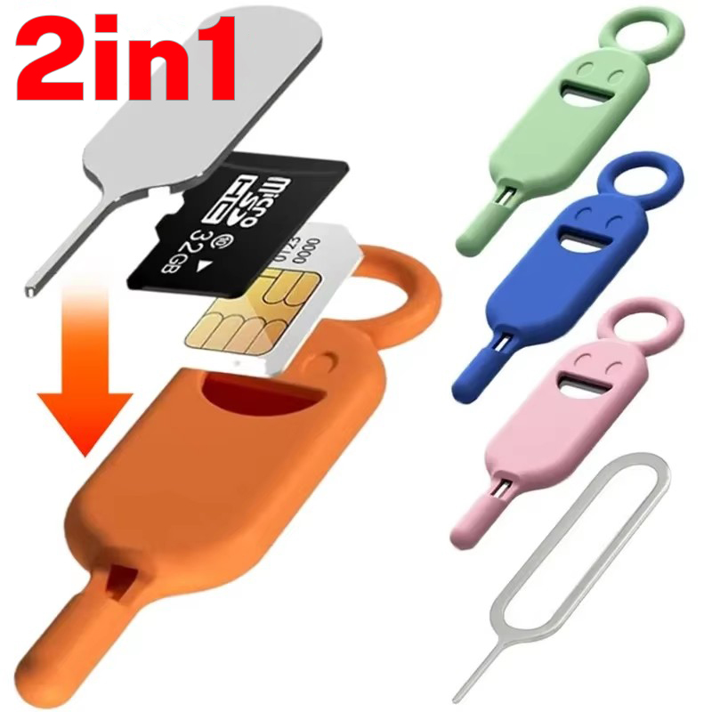 Sim Card Holder Case - 2in1 Simkaart Verwijdering Naaldpin Met Beschermhouder