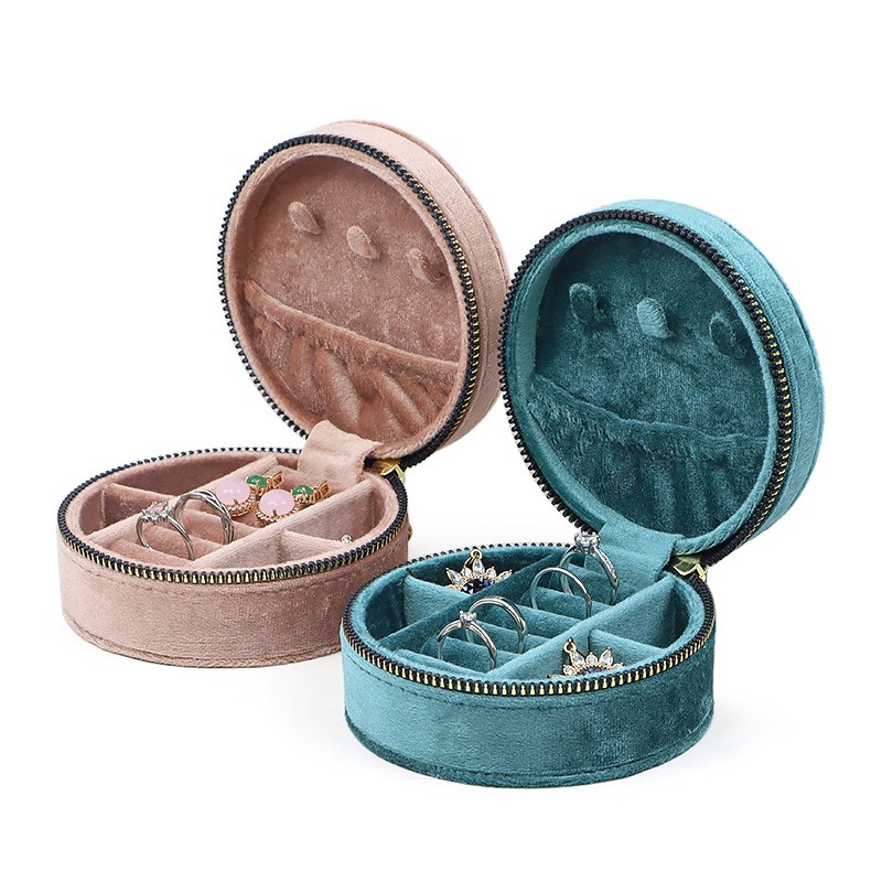 Ronde Diamant Fluwelen Reissie - Accessories Travel Jewelry Box recensie en prijs
