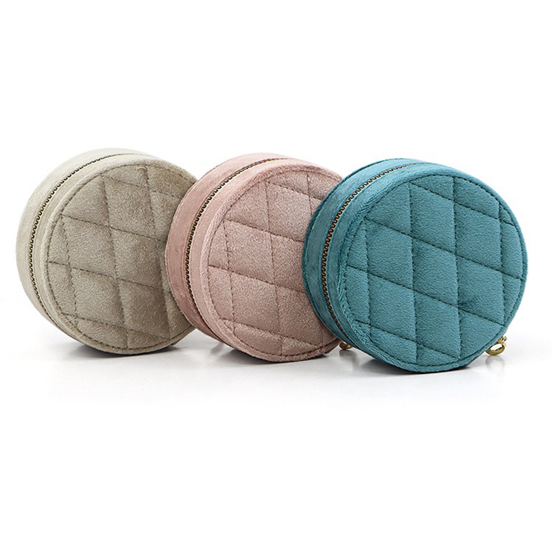 Ronde Diamant Fluwelen Reissie - Accessories Travel Jewelry Box recensie en prijs
