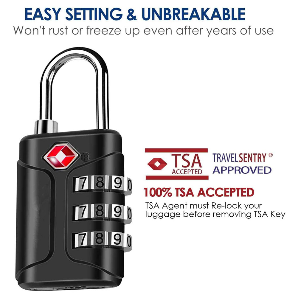 TSA-goedgekeurde bagagesloten, - Travel Lock Tsa Approved recensie en prijs