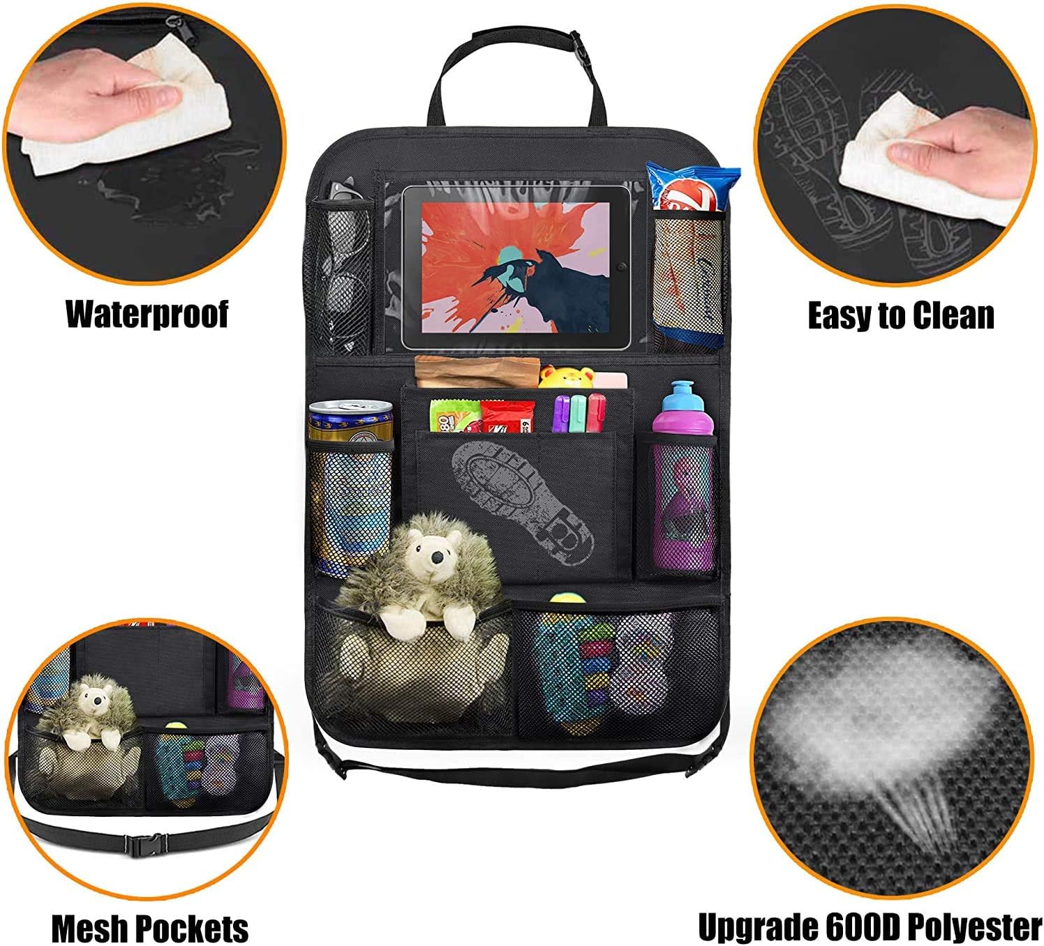 Auto-achterbank-organizer met  - Travel Accessories With Toddler recensie en prijs