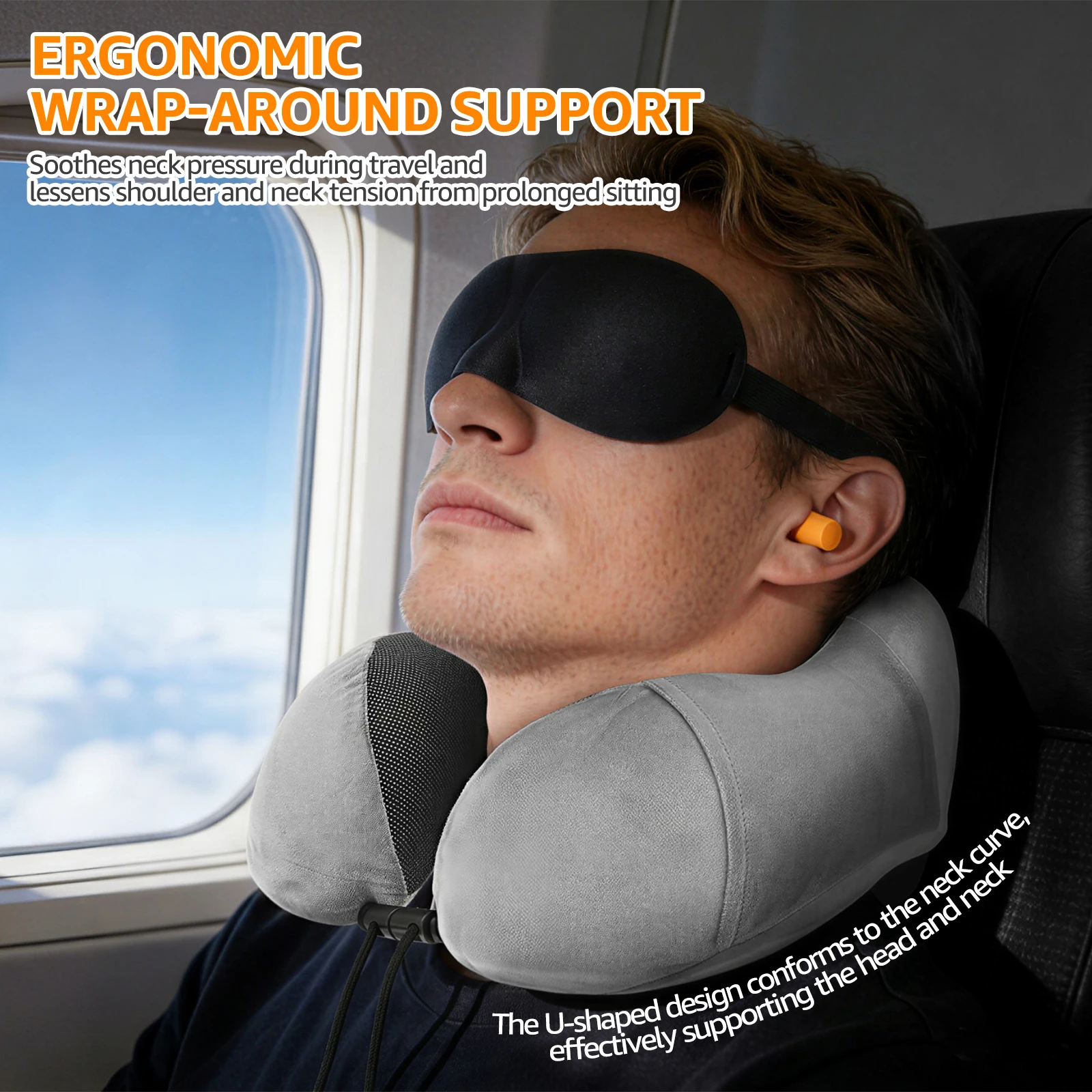U-vormige traagschuim nekkusse - Earplug Set Foam recensie en prijs